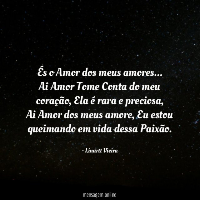 És o Amor dos meus amores
