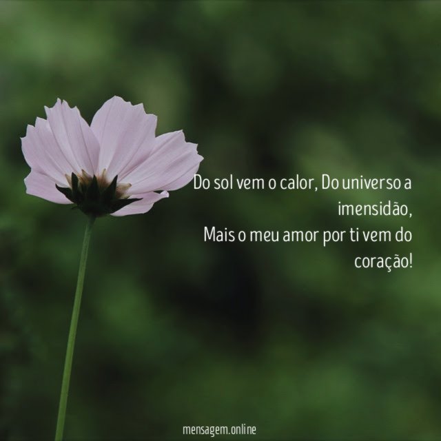 Do sol vem o calor