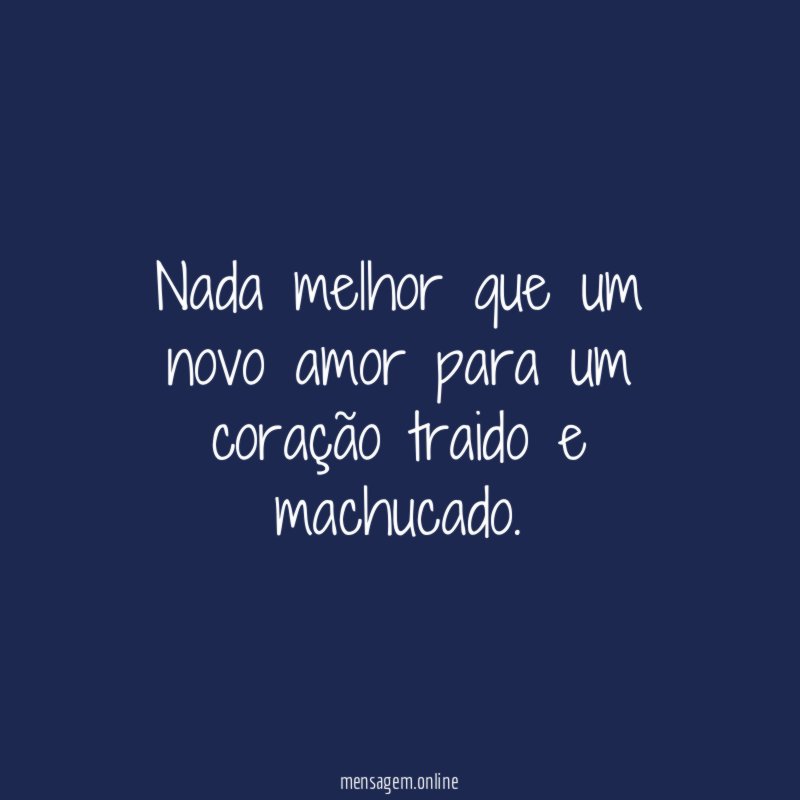 Nada melhor que um novo amor para um