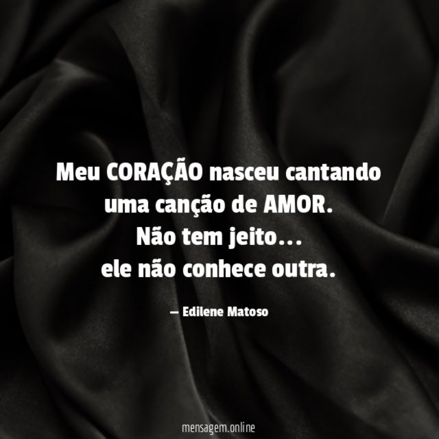 Meu CORAÇÃO nasceu cantando uma canção de AMOR