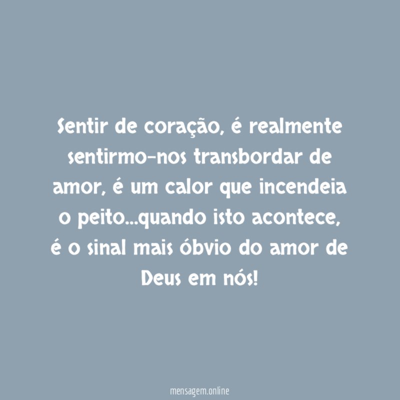 Sentir de coração
