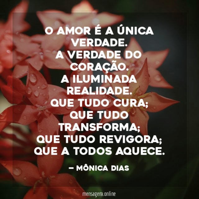 O Amor é a única verdade