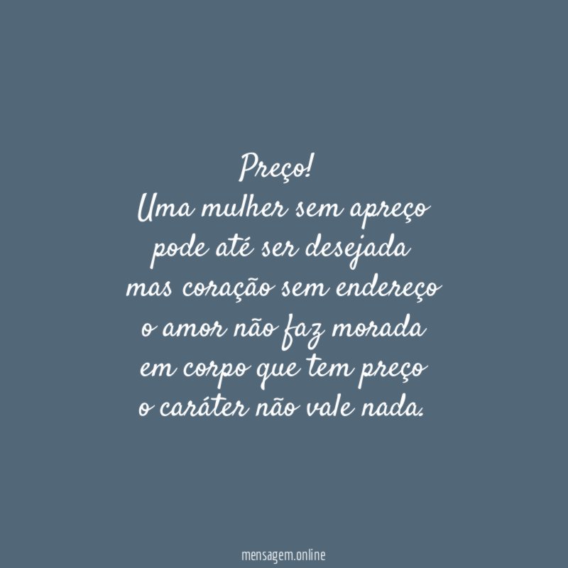 Preço!