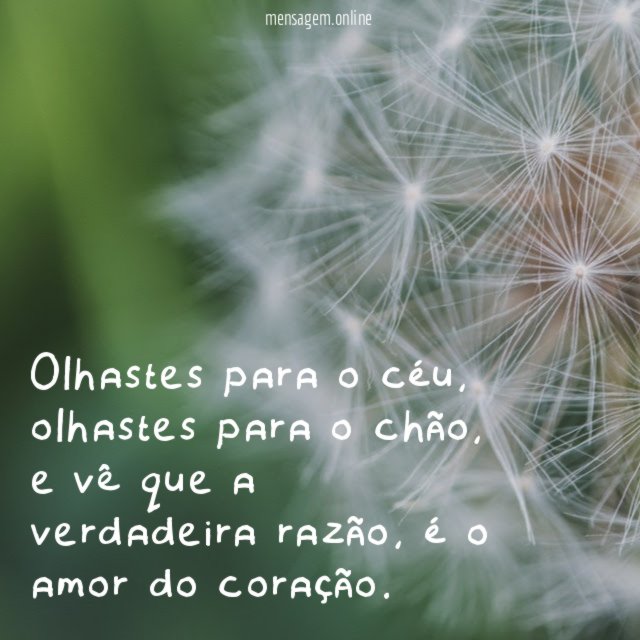 Olhastes para o céu