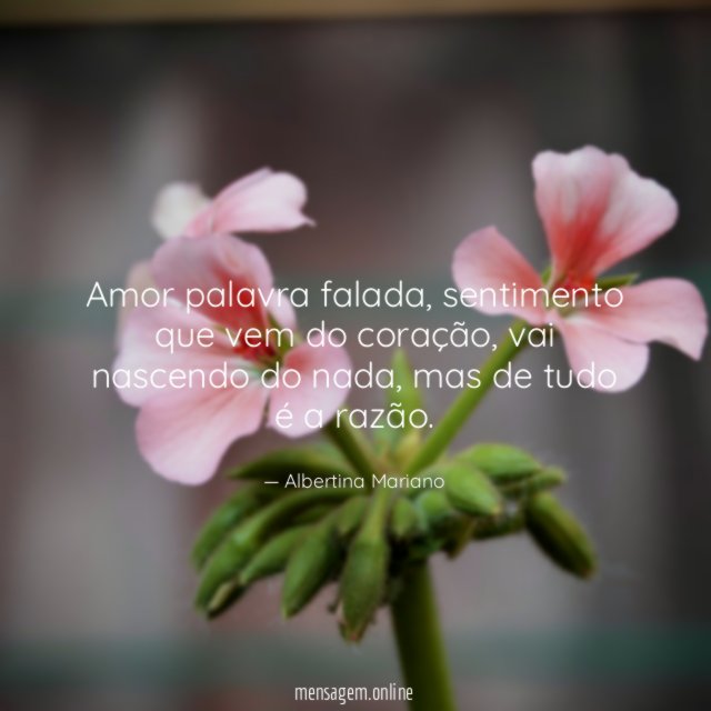 Amor palavra falada