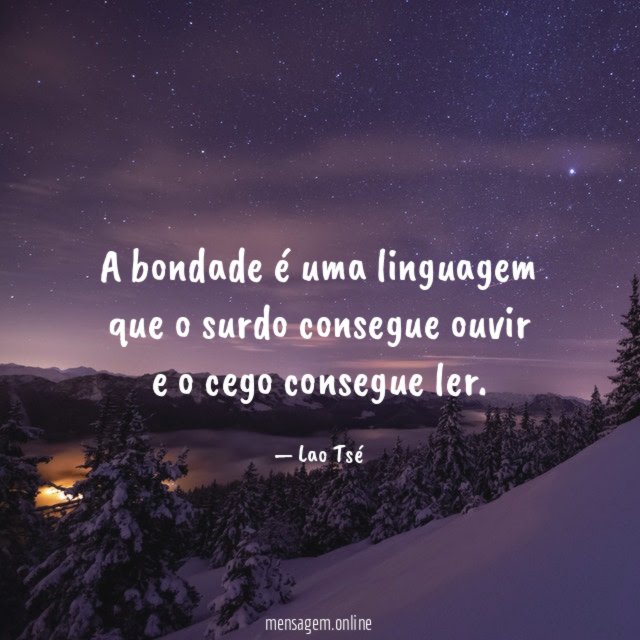 A bondade é uma linguagem que o surdo