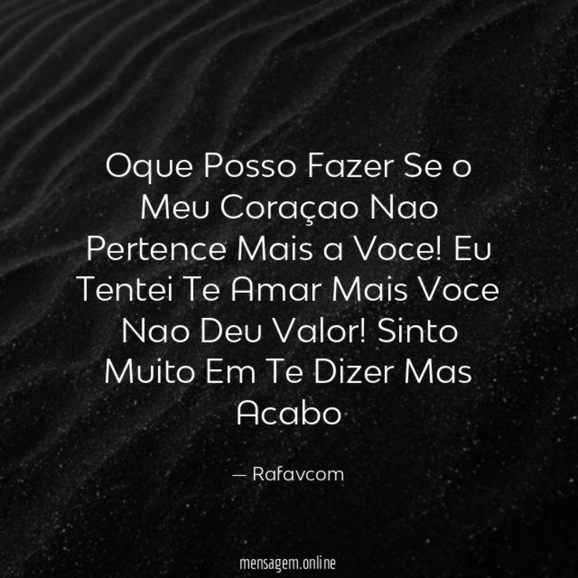 Oque Posso Fazer Se o Meu Coraçao Nao