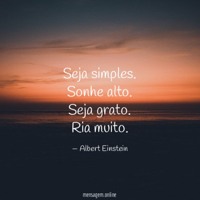 Seja simples