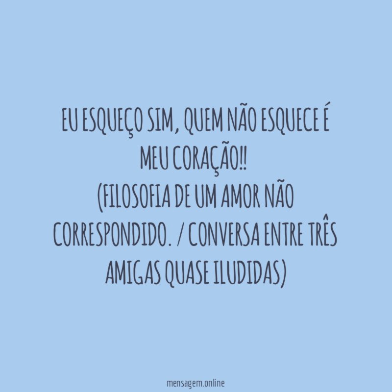 Eu esqueço Sim