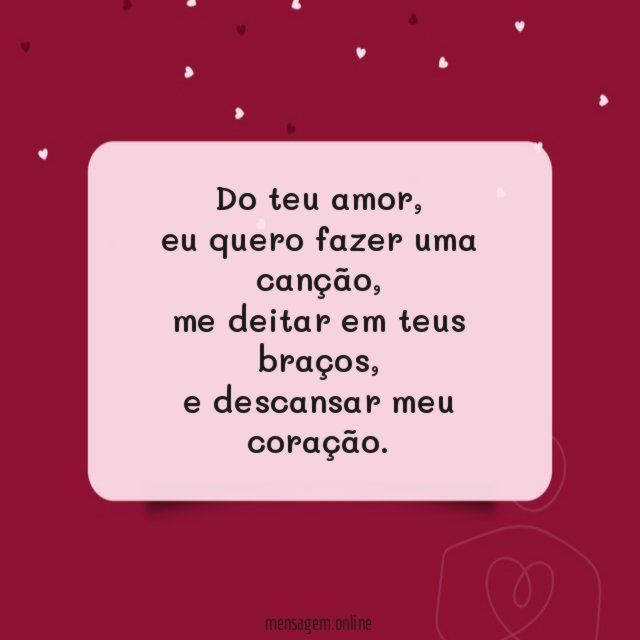Do teu amor