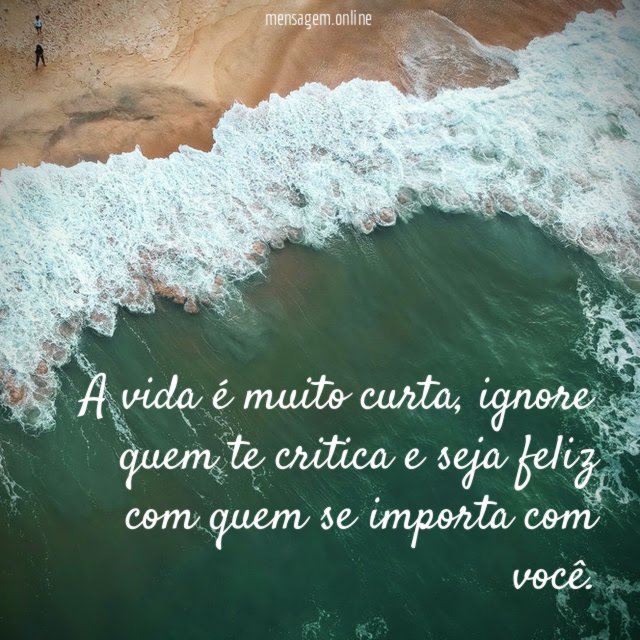 A vida é muito curta