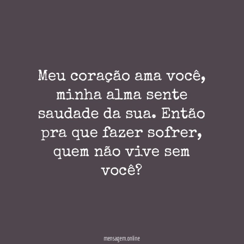 Meu coração ama você