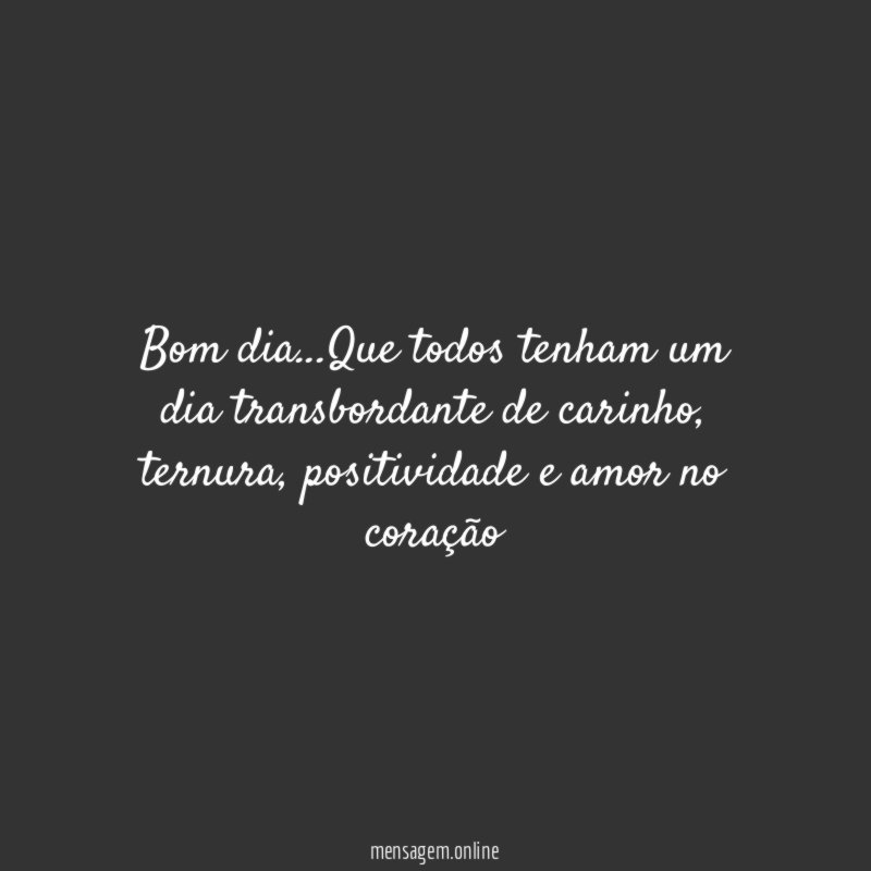 Bom dia