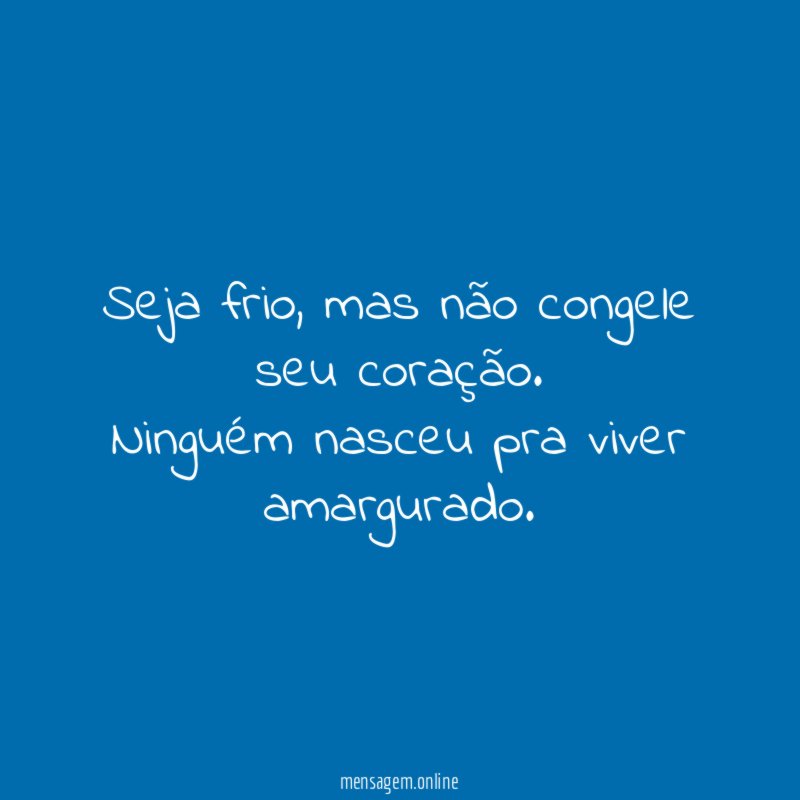 Seja frio