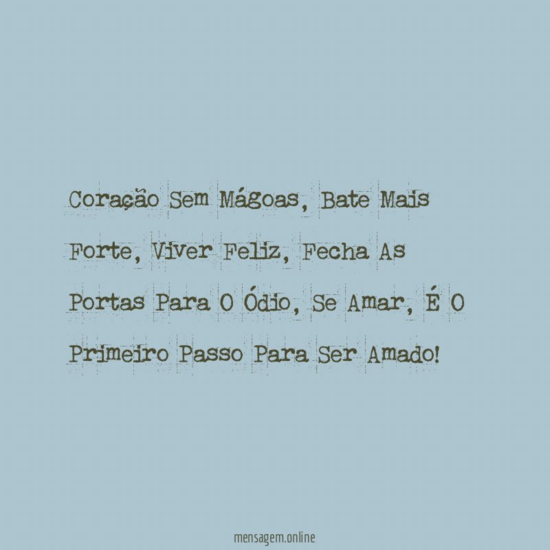 Coração Sem Mágoas