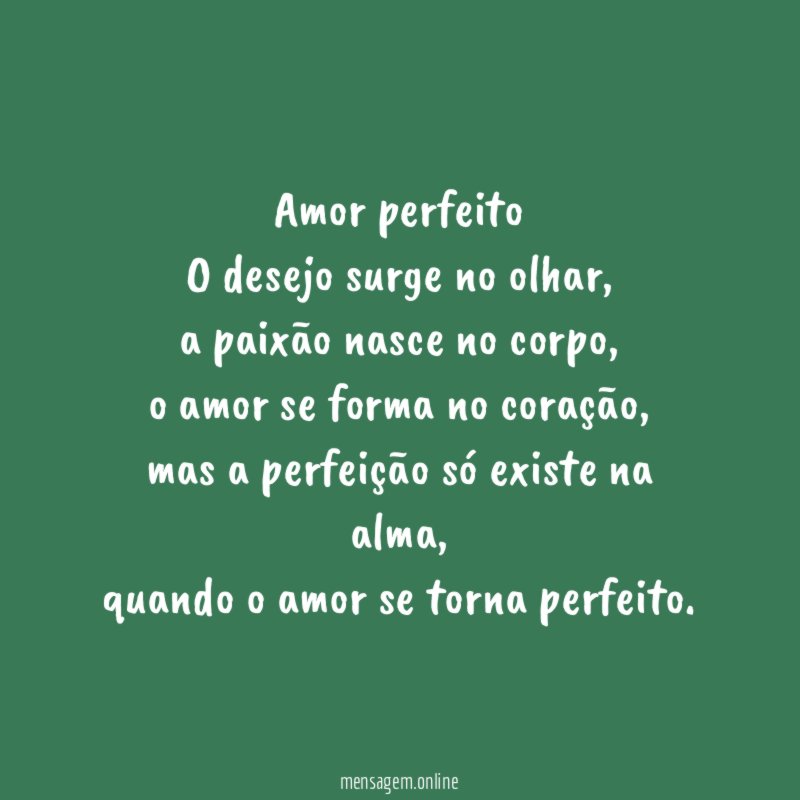 Amor perfeito