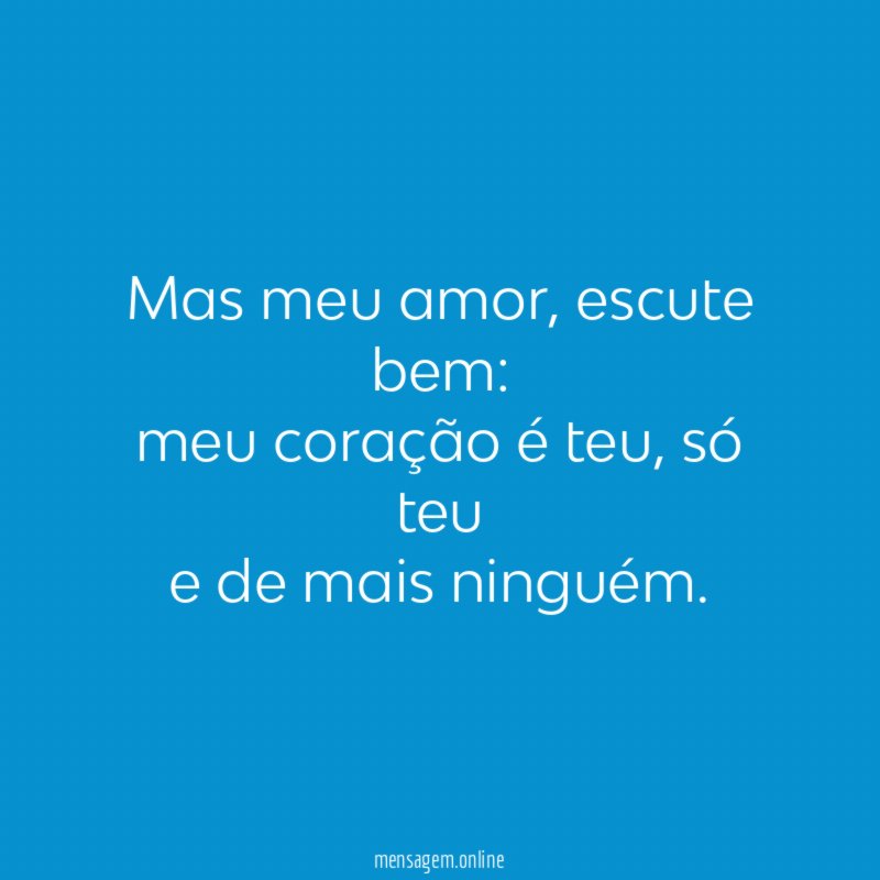 Mas meu amor