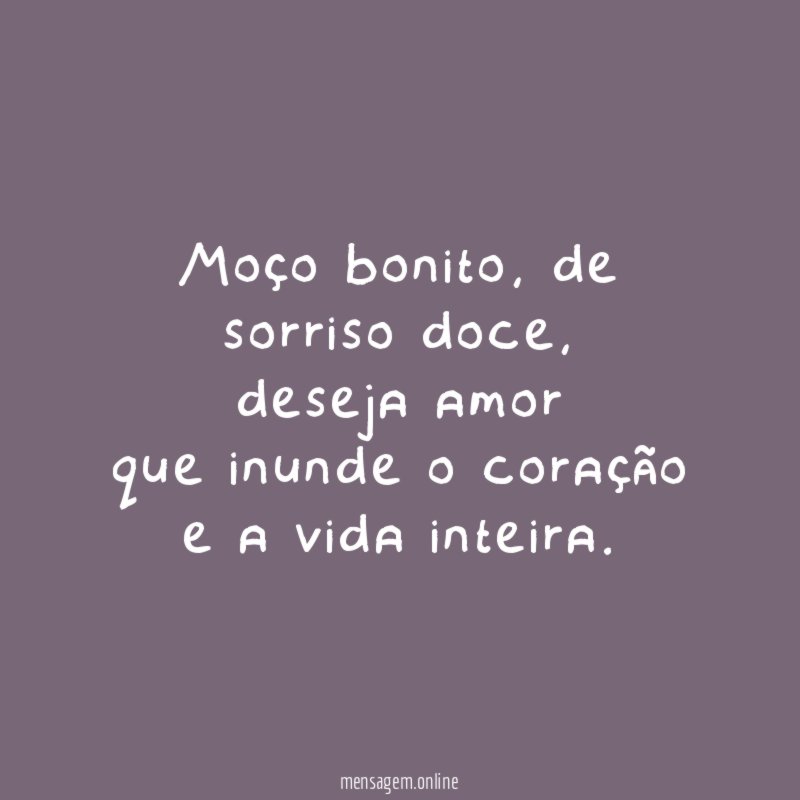 Moço bonito