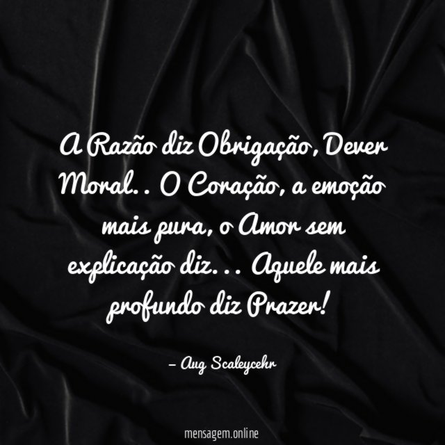 A Razão diz Obrigação