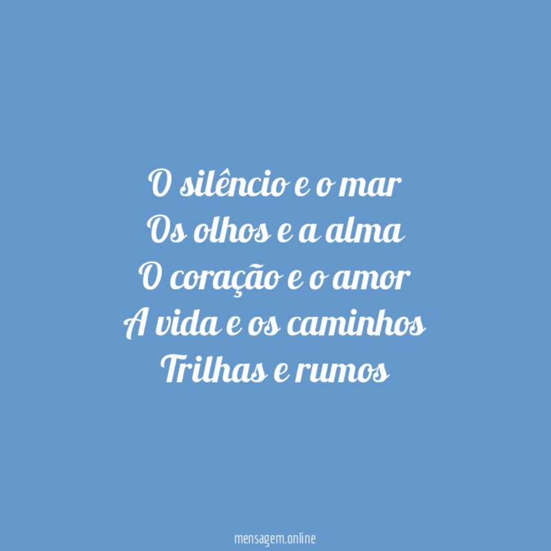 O silêncio e o mar Os olhos e a