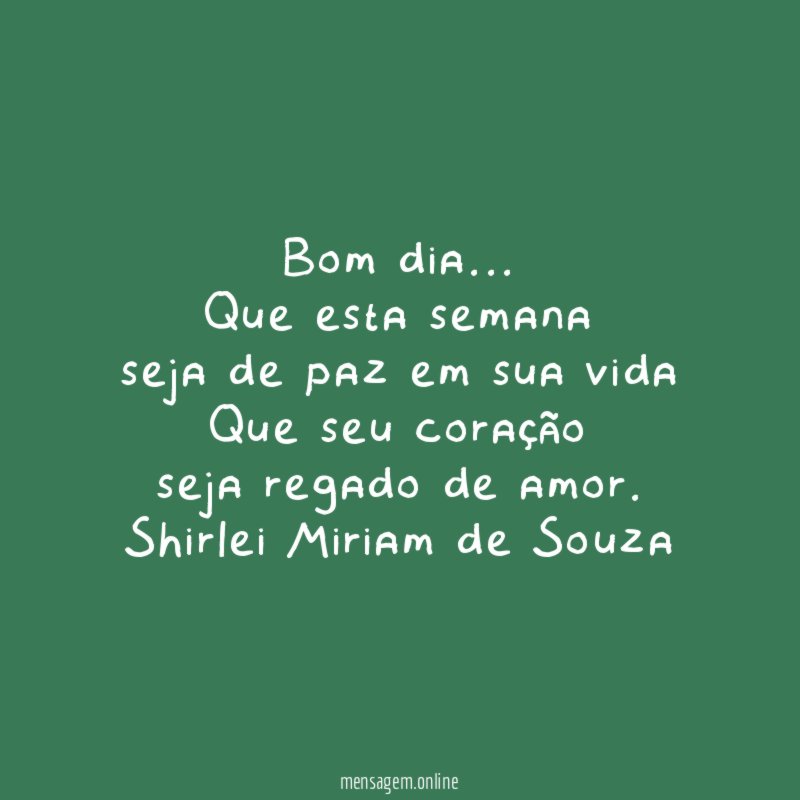 Bom dia