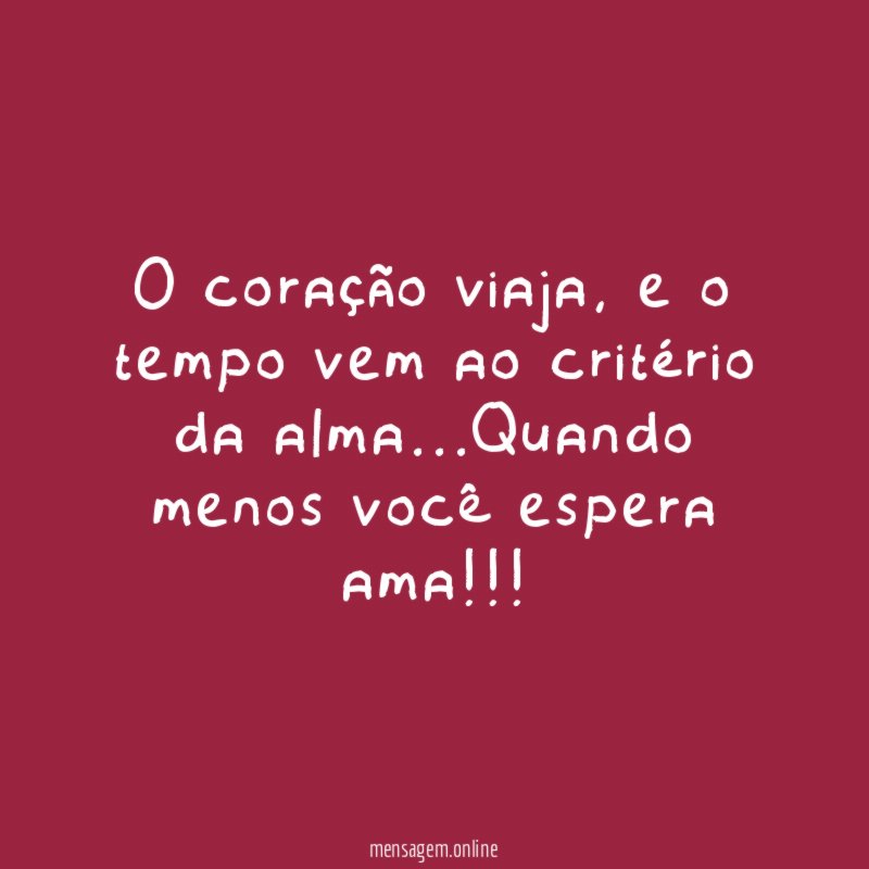 O coração viaja