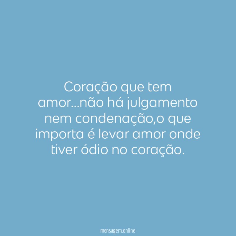 Coração que tem amor