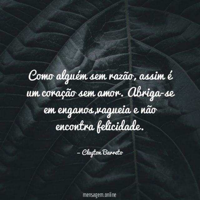Como alguém sem razão