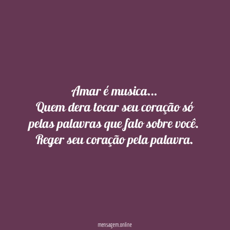 Amar é musica