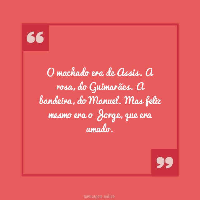 O machado era de Assis