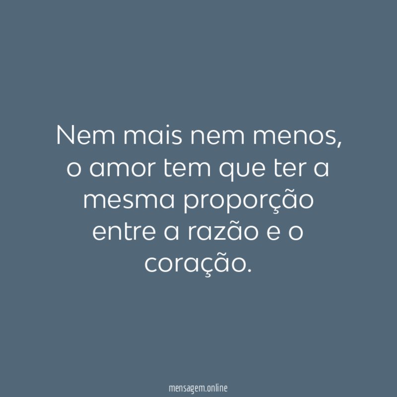 Nem mais nem menos