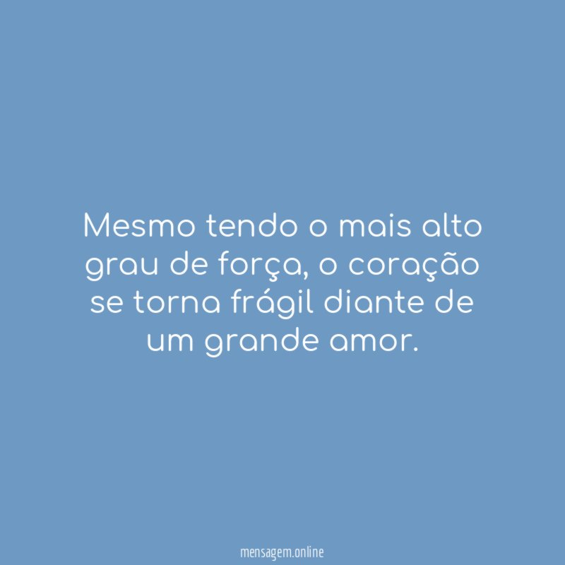 Mesmo tendo o mais alto grau de força