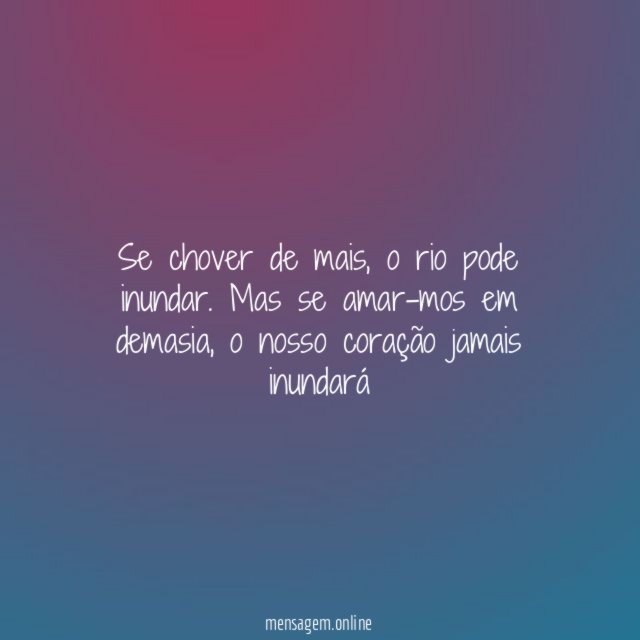 Se chover de mais