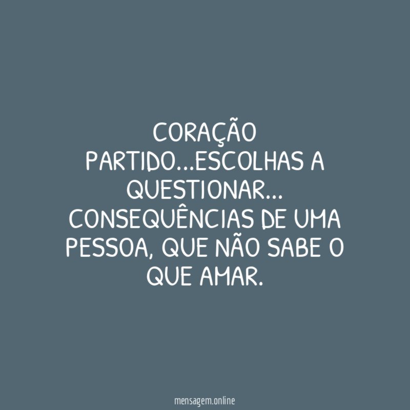 Coração partido