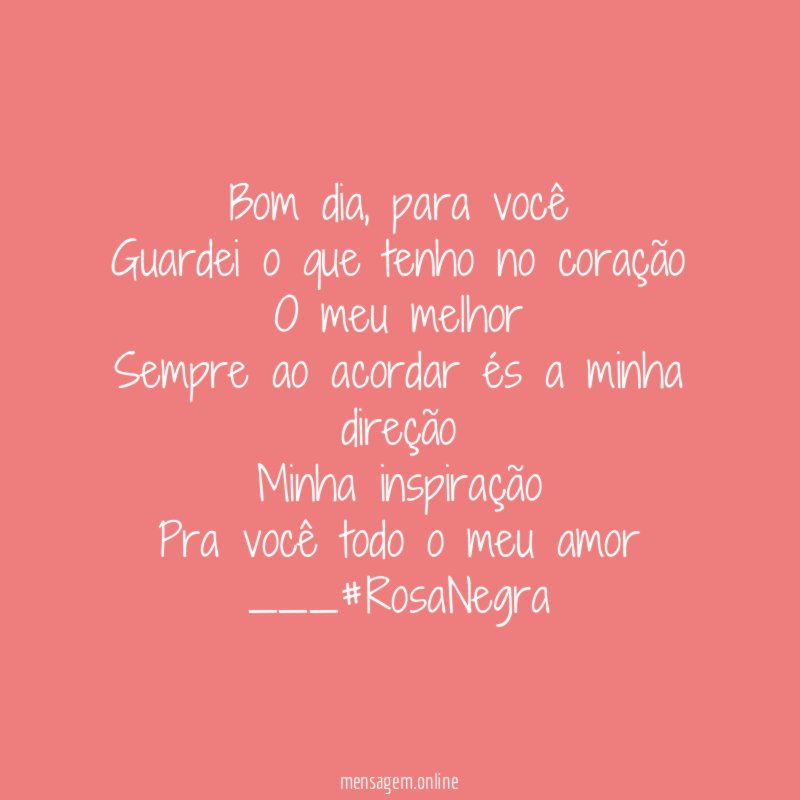 Bom dia
