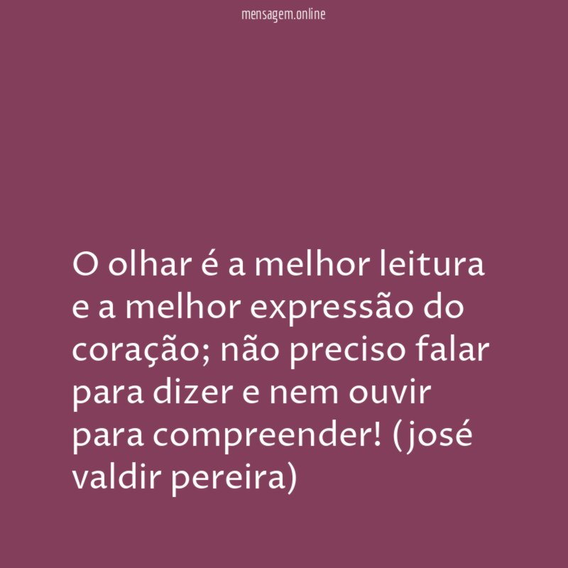 O olhar é a melhor leitura e a