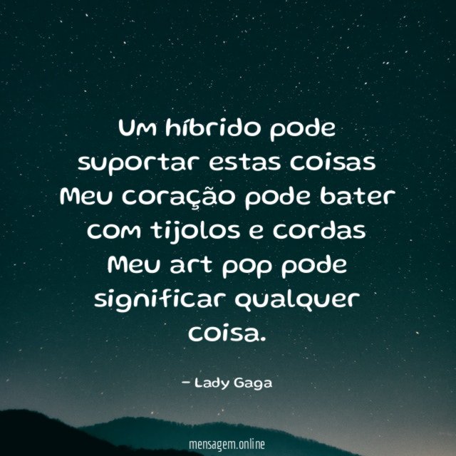 Um híbrido pode suportar estas coisas Meu coração pode