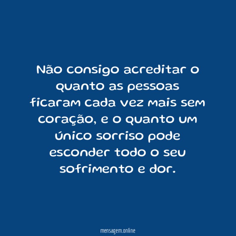 Não consigo acreditar o quanto as pessoas ficaram