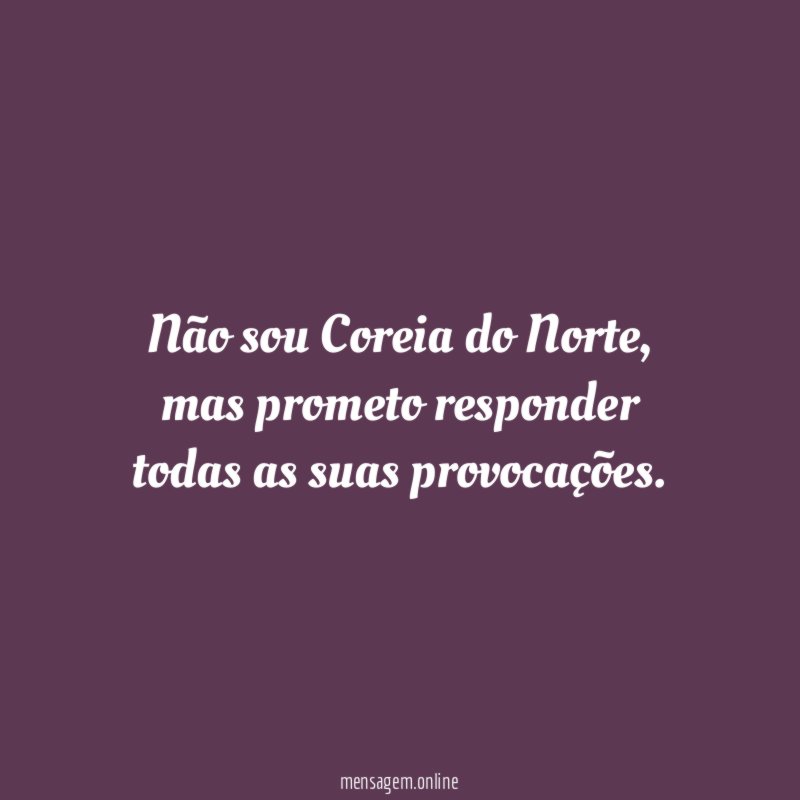 Não sou Coreia do Norte