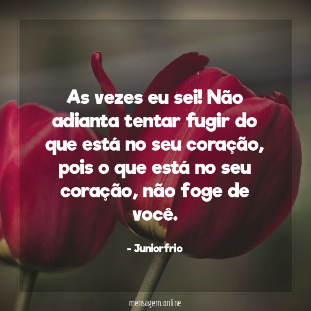 As vezes eu sei