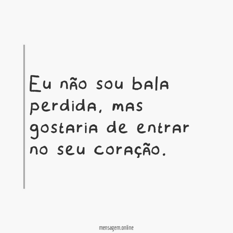 Eu não sou bala perdida