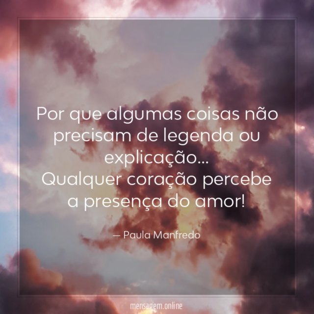 Por que algumas coisas não precisam de legenda ou explicação