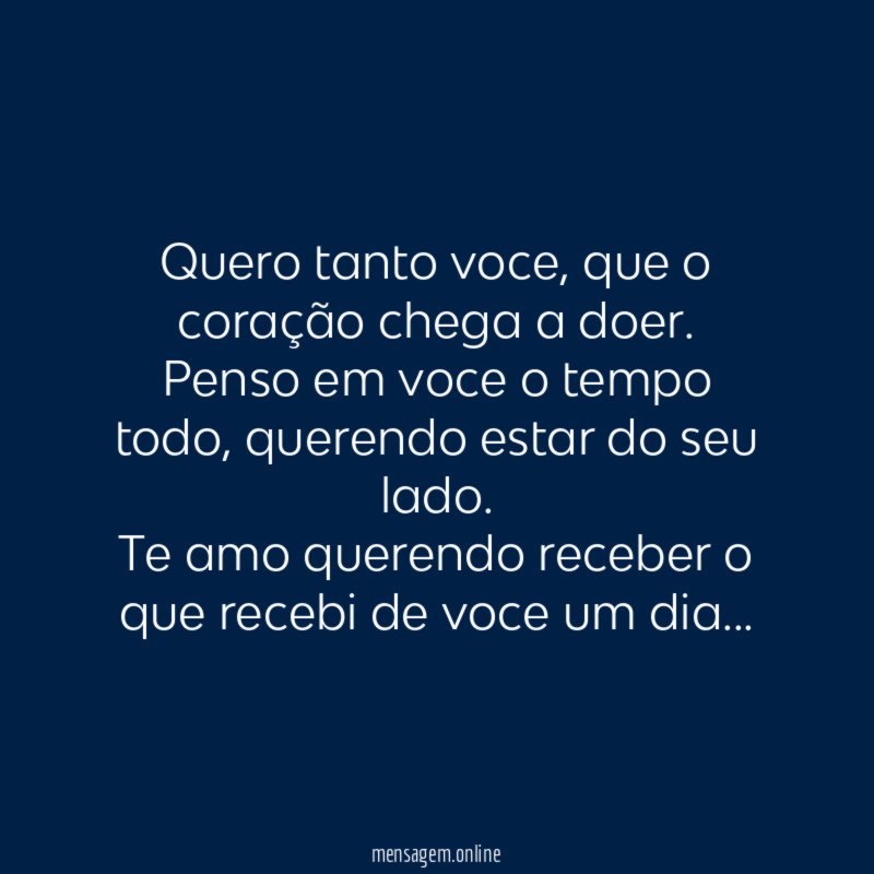Quero tanto voce