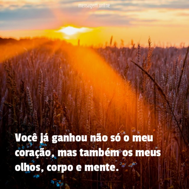 Você já ganhou não só o meu coração