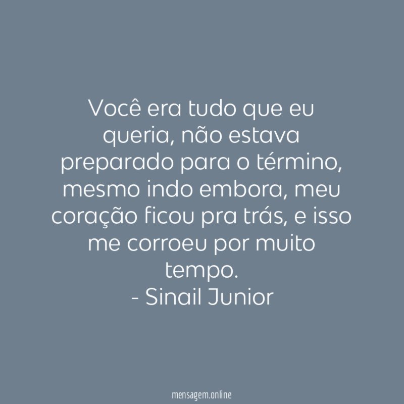 Você era tudo que eu queria