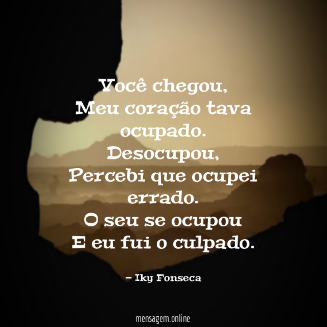 Você chegou