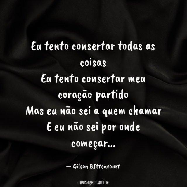 Eu tento consertar todas as coisas Eu tento consertar