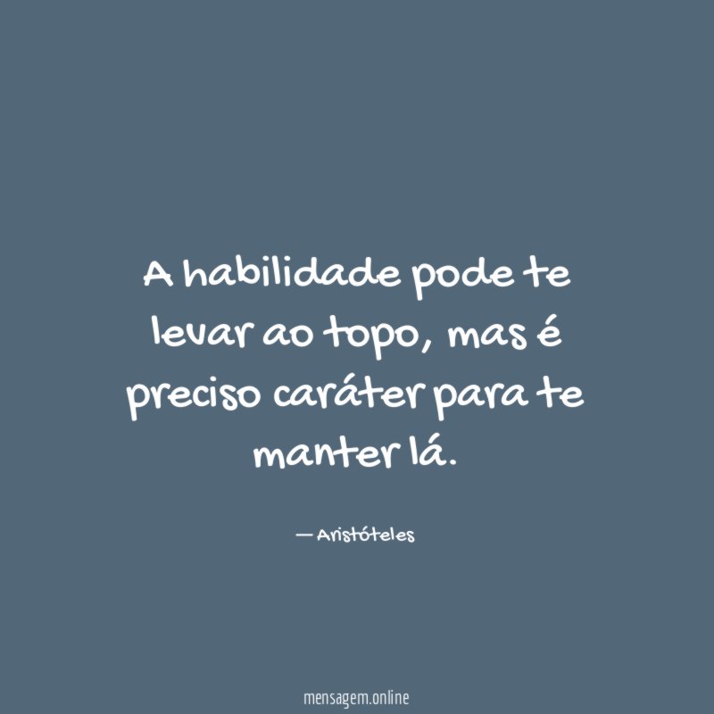 A habilidade pode te levar ao topo