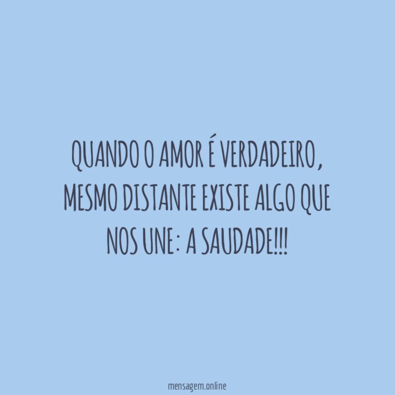 Quando o amor é verdadeiro