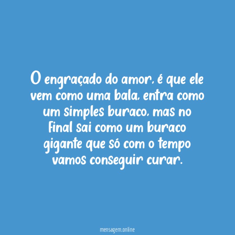 O engraçado do amor